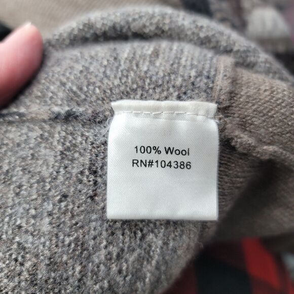 Garnet Hill Wool Knit Waterfall Cardigan Sweater Small - Picture 7 of 8